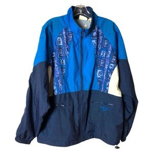 Vintage 90’s Reebok Blue Track Suit Zip Front Jacket High Rise Leggings